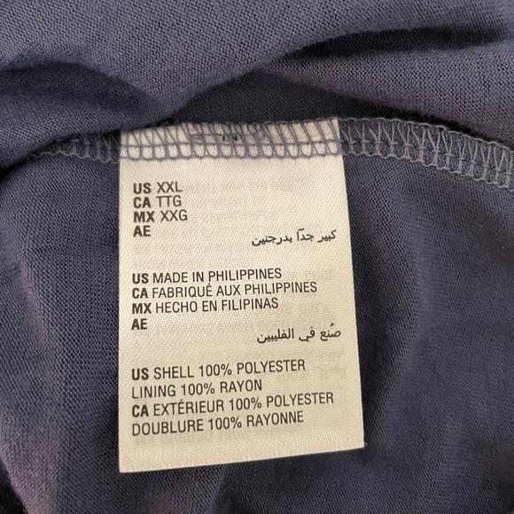 INC International Concepts Women's Blue Sheer Blouse - Picture 3 of 7